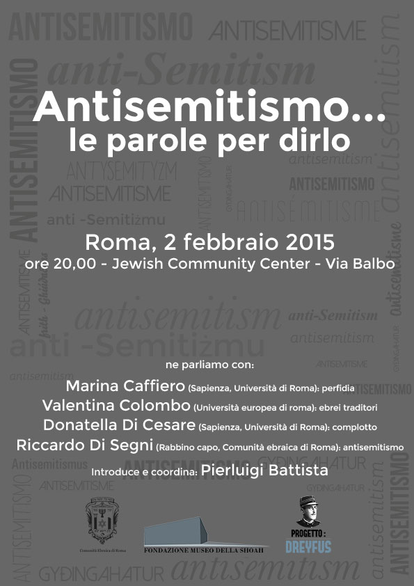 antisemitismo le parole per dirlo