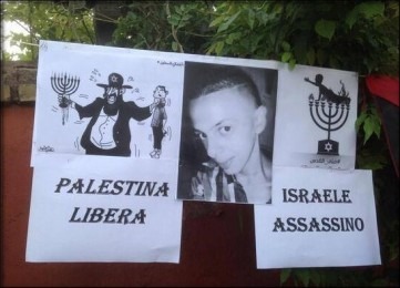 sede-diplomatica-palestinese-roma-manifesti-antisemiti