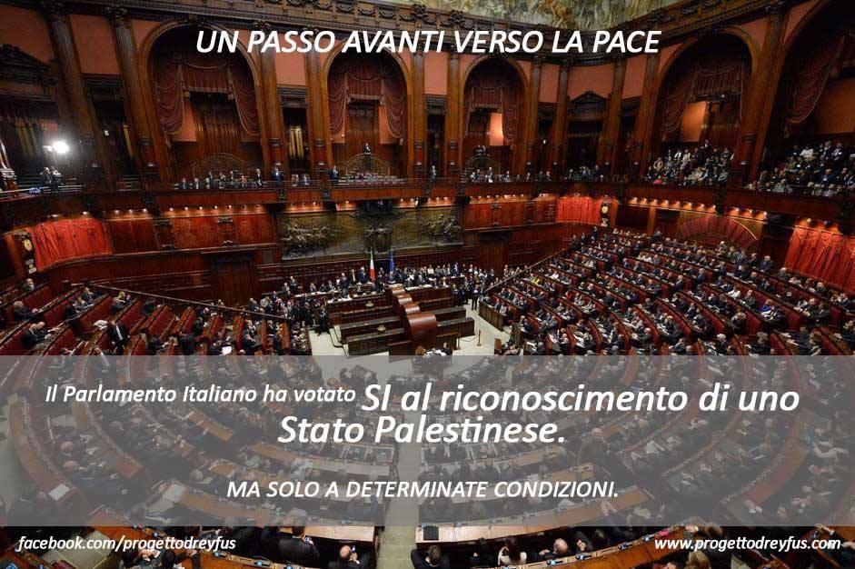 Italia e Stato palestinese: si al riconoscimento ma non ora
