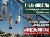 ROUHANI IN ITALIA: La nostra campagna sui diritti umani #DITELOAROUHANI