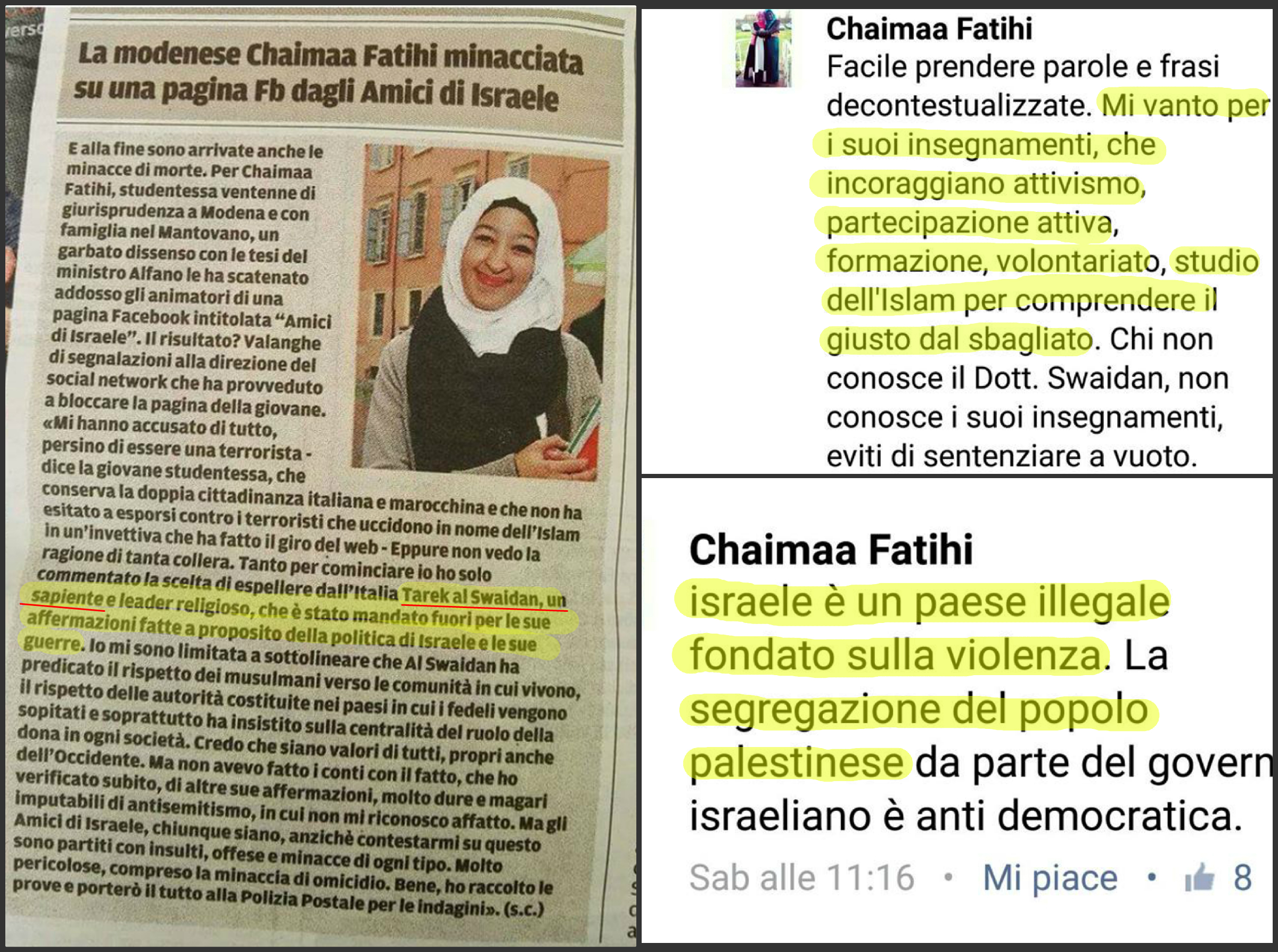 chaimaa fatihi dichiarazioni