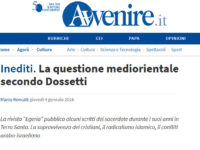 Avvenire e l’antisemitismo in maschera: un vecchio articolo di Giuseppe Dossetti riproposto ultimamente dal quotidiano cattolico
