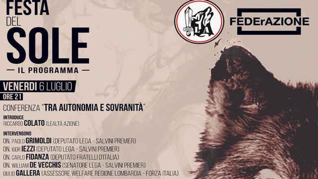 Festa Lealtà Azione, polemiche per la partecipazione di politici Lega e Fdi