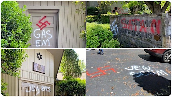Antisemitismo in Usa, vandalizzata una sinagoga in Alabama