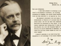 La Dichiarazione Balfour: un testo fondamentale e legalmente valido ancora oggi
